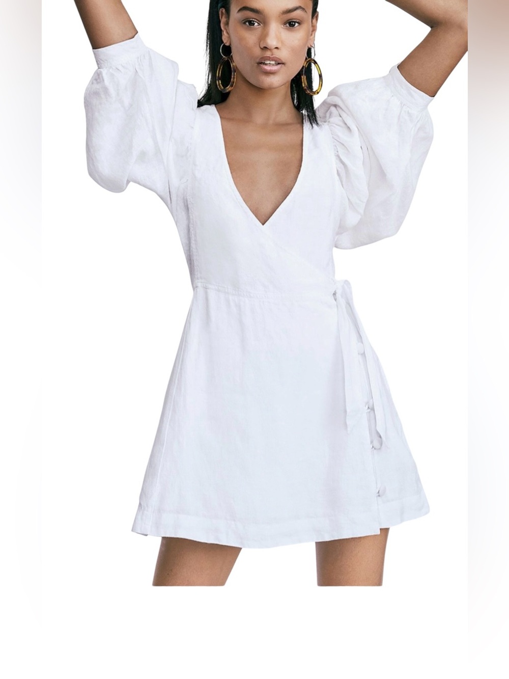 Free people Carino white linen mini dress - Picture 2 of 10